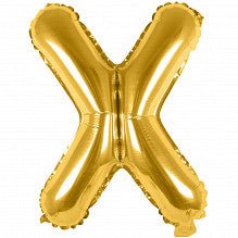 X Folienballon gold Buchstabe - pilzessono.shop - zauberhafte Kinderdinge
