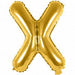 X Folienballon gold Buchstabe - pilzessono.shop - zauberhafte Kinderdinge