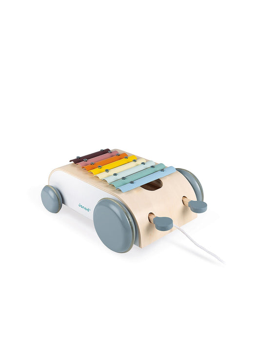 Xlophon Wagen aus Holz zum Ziehen - pilzessono.shop - zauberhafte Kinderdinge