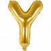 Y Folienballon gold Buchstabe - pilzessono.shop - zauberhafte Kinderdinge