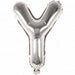 Y Folienballon silber Buchstabe - pilzessono.shop - zauberhafte Kinderdinge
