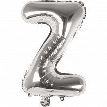 Z Folienballon silber Buchstabe - pilzessono.shop - zauberhafte Kinderdinge