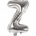 Z Folienballon silber Buchstabe - pilzessono.shop - zauberhafte Kinderdinge