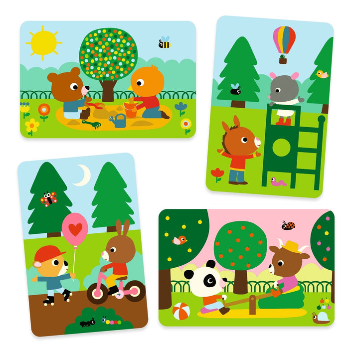 Zauber Malbild "Im Garten" von Djeco - pilzessono.shop - zauberhafte Kinderdinge