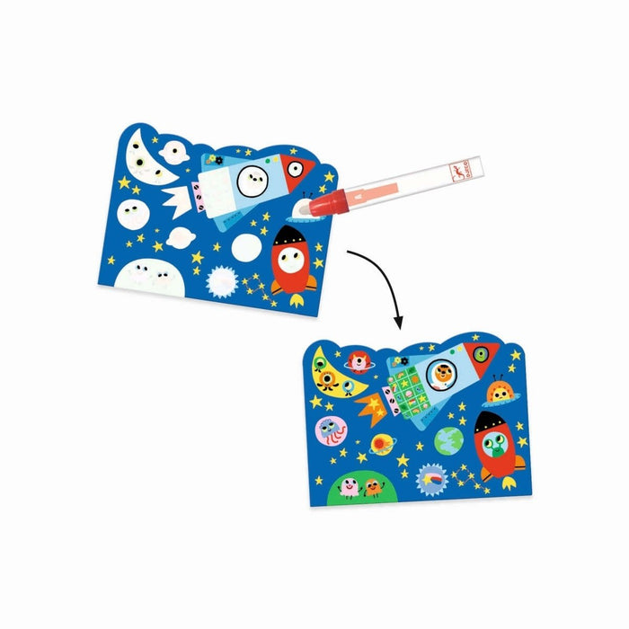 Zauberhaftes Wassermalen "Im Himmel versteckt" von Djeco - pilzessono.shop - zauberhafte Kinderdinge