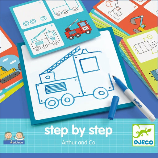 Zeichnen lernen mit Step By Step Arthur and Co. von Djeco - pilzessono.shop